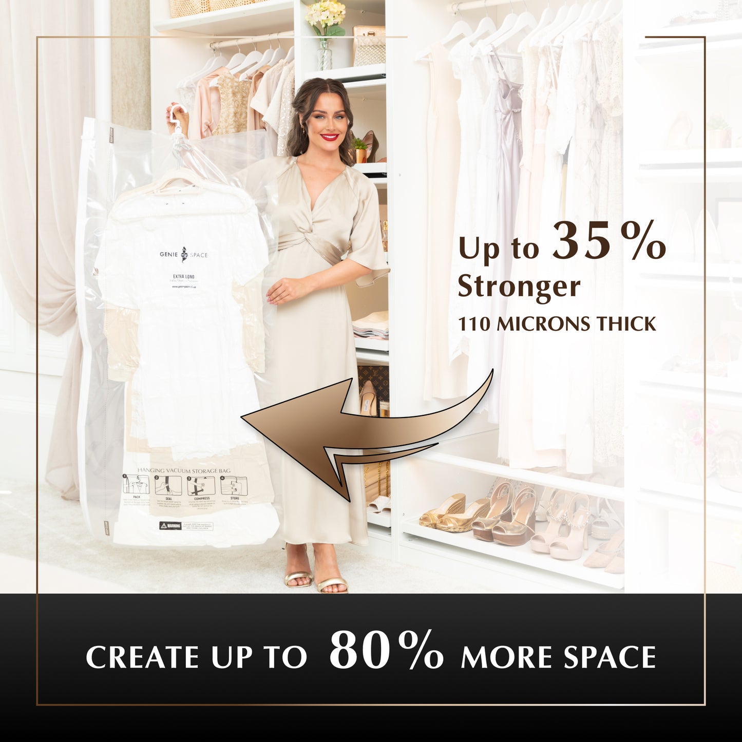 Hanging Extra Long Bags - 2 Pack