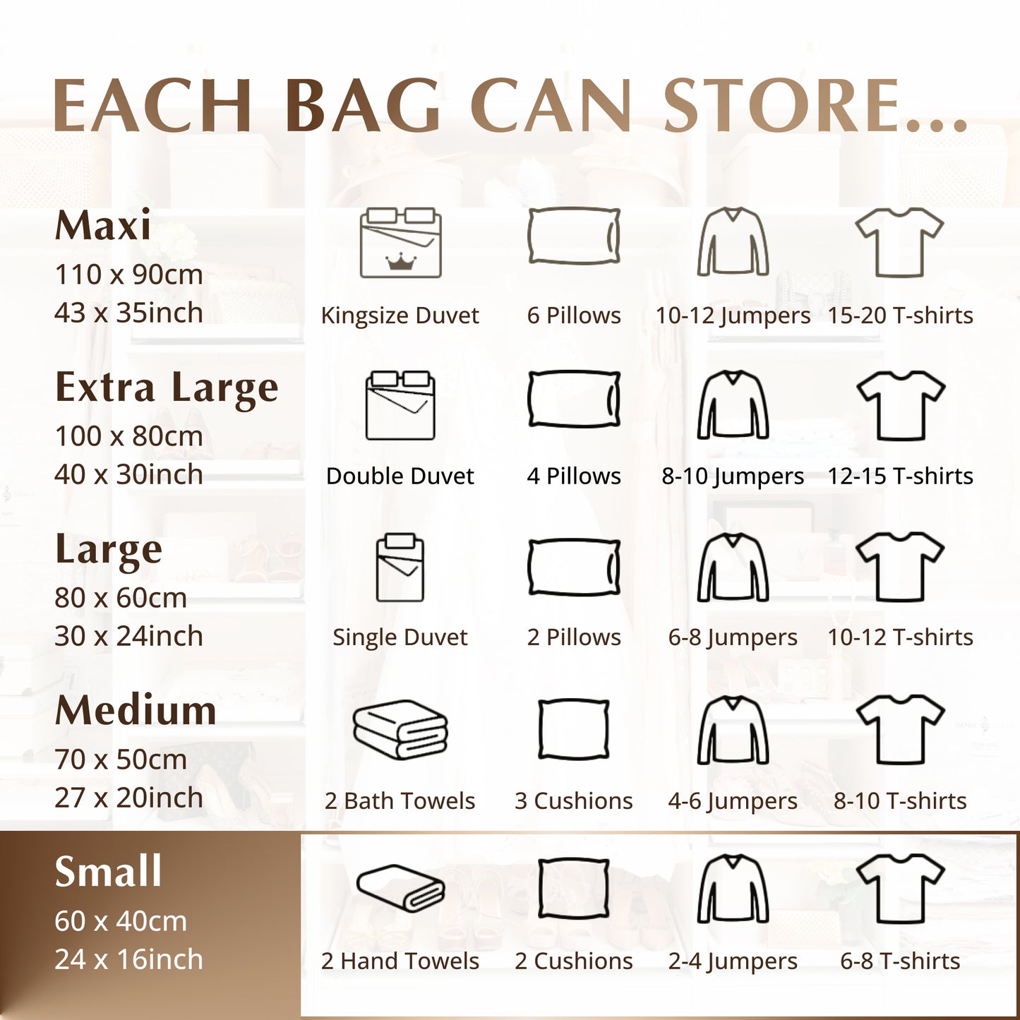 Premium Small Bags - 2 Pack