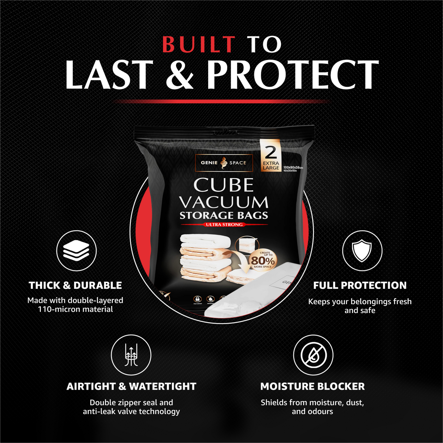 Cube Extra Large Bags - 2 Pack