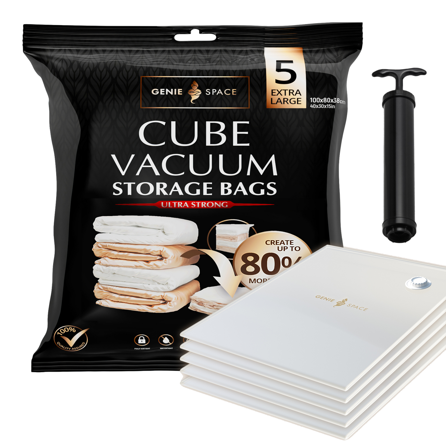 Cube Extra Large Bags - 5 Pack (inc pump)