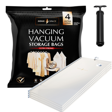 Hanging Extra Long Bags - 4 Pack (inc Pump)