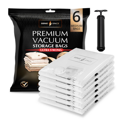 Premium Medium Bags - 6 Pack (inc Pump)