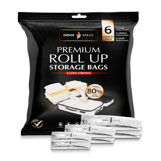 Roll-up Travel Bags - 6 Pack (2L+2M+2S)