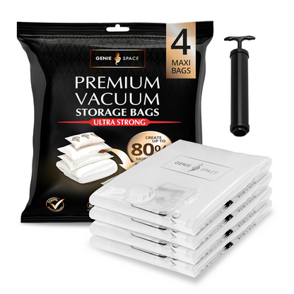 Premium Maxi Bags - 4 Pack (inc Pump)