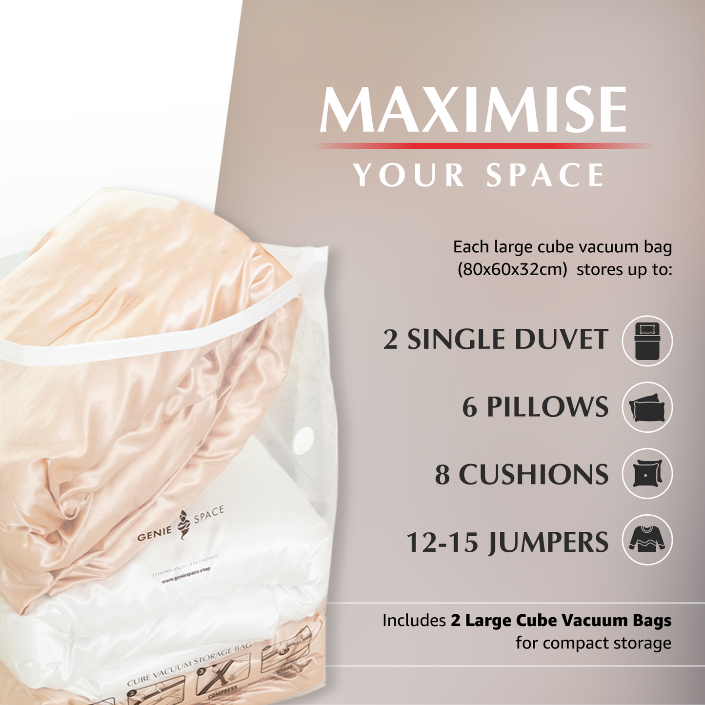 Cube Large Bags - 2 Pack