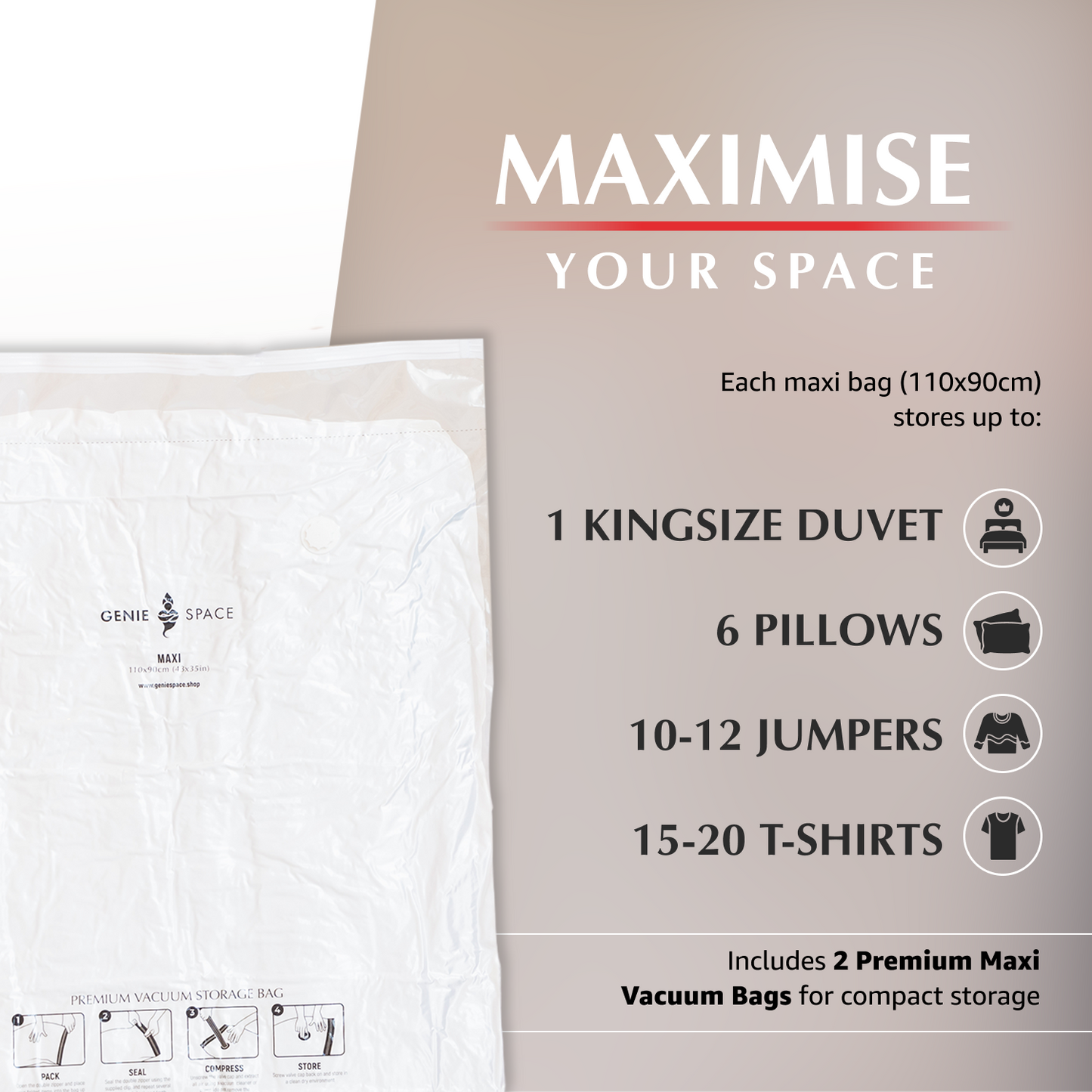 Premium Maxi Bags - 2 Pack