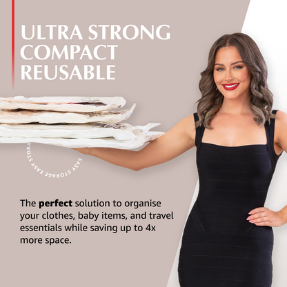 Premium Variety Bags 8 Pack - (2XL+2L+2M+2S) inc pump