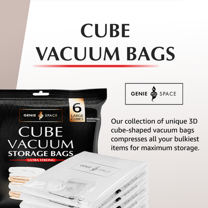 Cube Large Bags - 6 Pack (inc Pump)