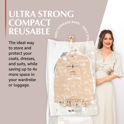 Hanging Variety Bags 5 Pack - (2XL+3REG) inc pump