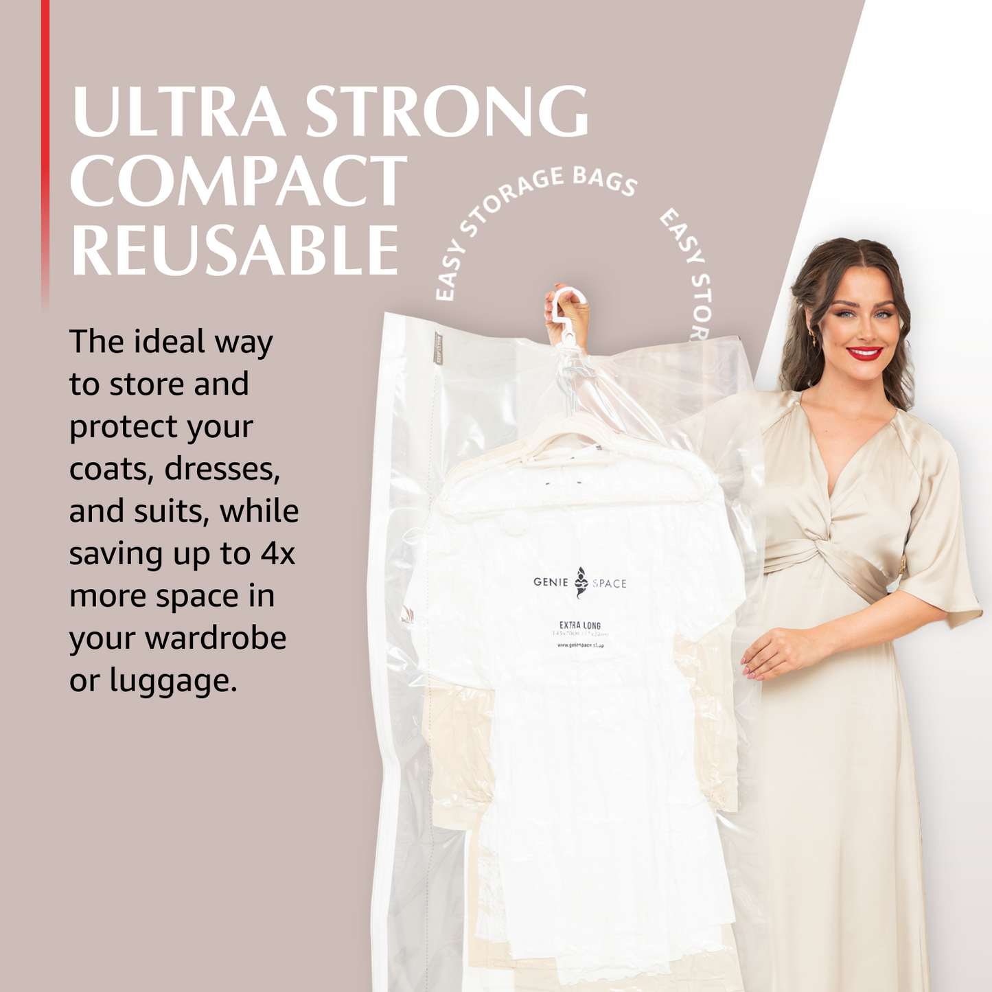 Hanging Extra Long Bags - 4 Pack (inc Pump)