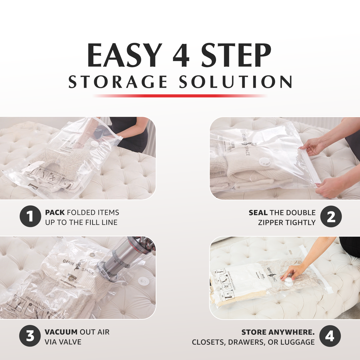 Premium Medium Bags - 6 Pack (inc Pump)