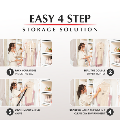 Hanging Extra Long Bags - 4 Pack (inc Pump)