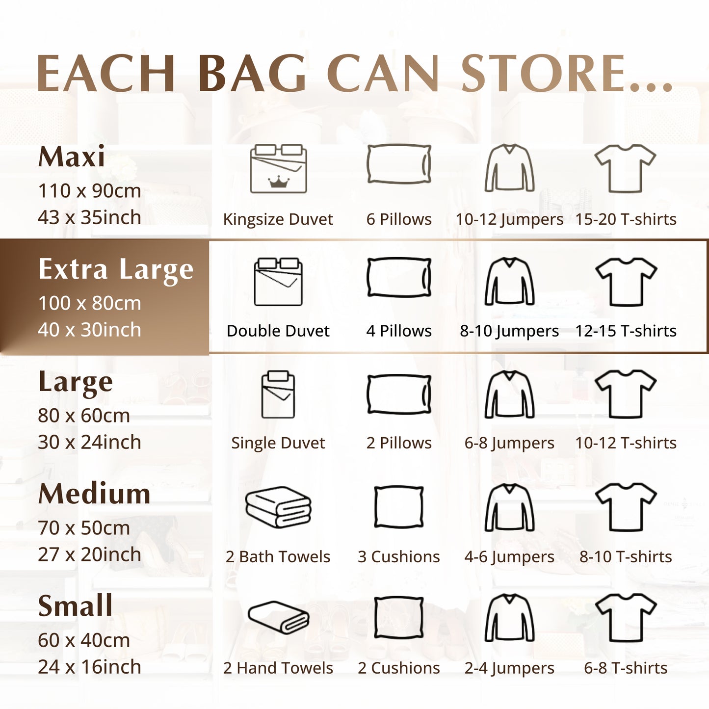 Premium Extra Large Bags - 2 Pack