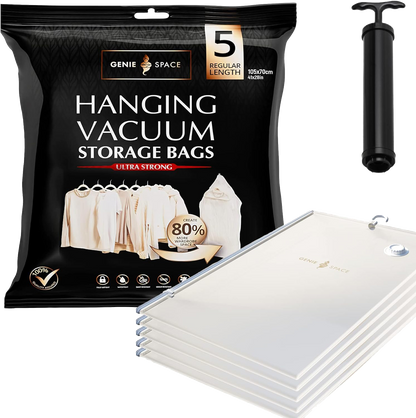 Hanging Regular Bags - 5 Pack (inc Pump)