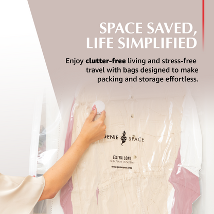 Hanging Variety Bags 5 Pack - (2XL+3REG) inc pump