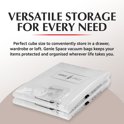 Cube Variety Bags 5 Pack - (1MX+2XL+2L) inc pump