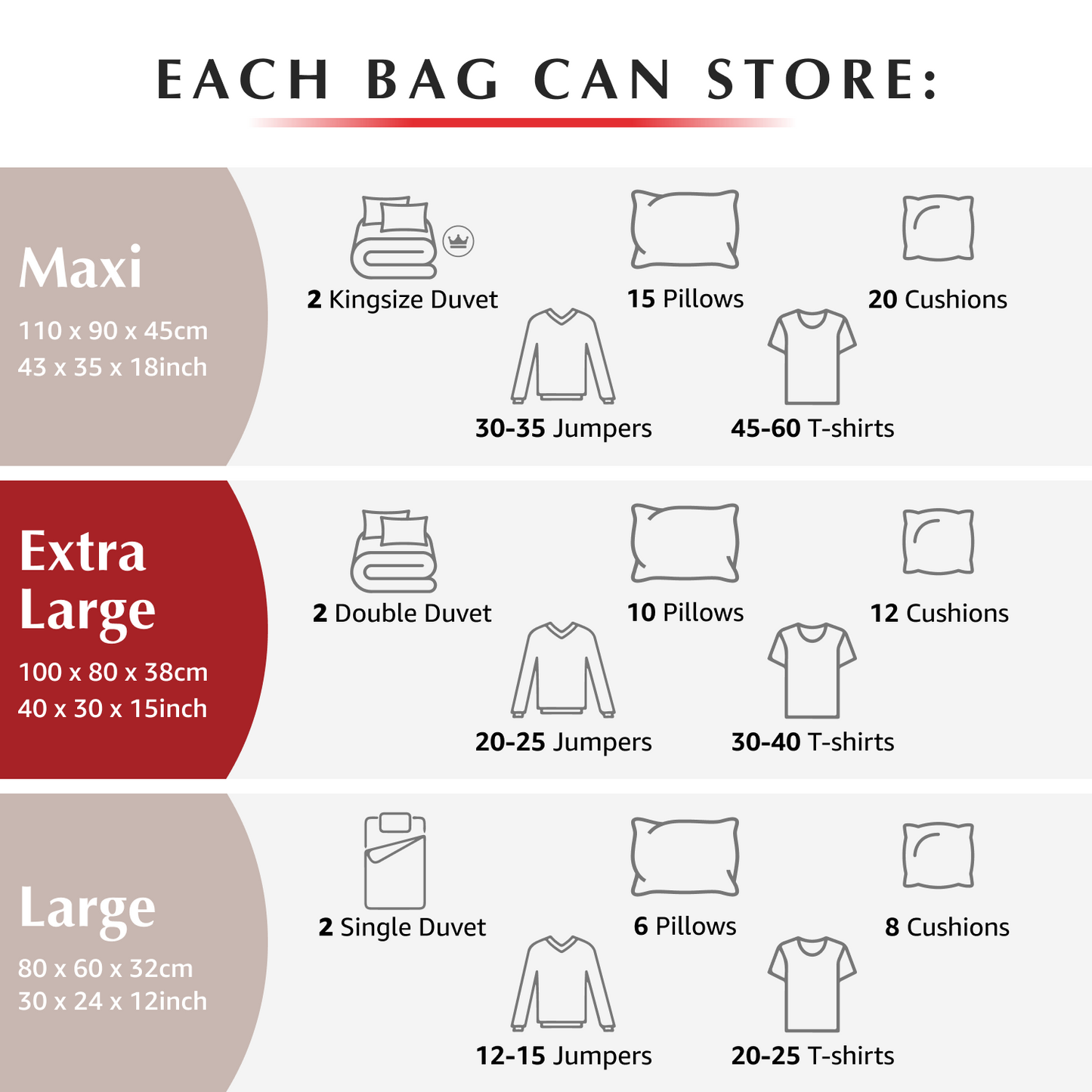 Cube Extra Large Bags - 2 Pack