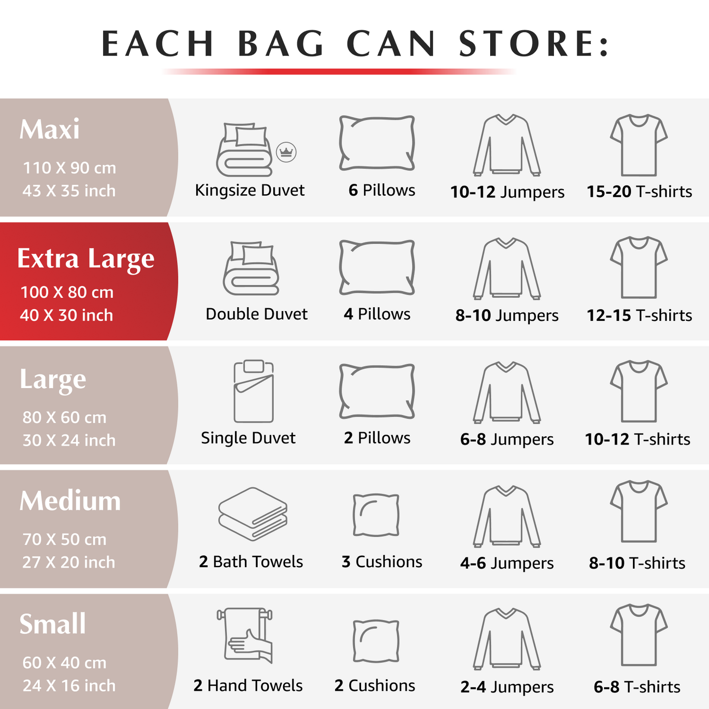Premium Extra Large Bags - 2 Pack