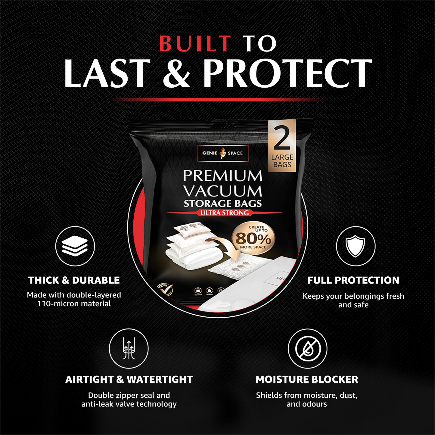 Premium Large Bags - 2 Pack