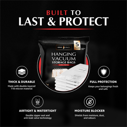 Hanging Regular Bags - 5 Pack (inc Pump)