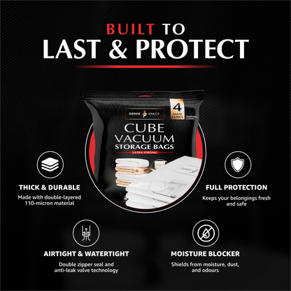 Cube Maxi Bags - 4 Pack (inc Pump)