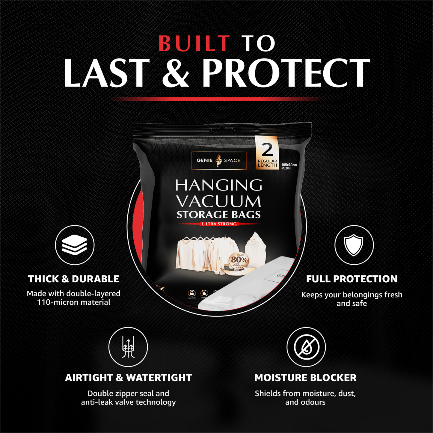 Hanging Regular Bags - 2 Pack