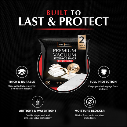 Premium Extra Large Bags - 2 Pack