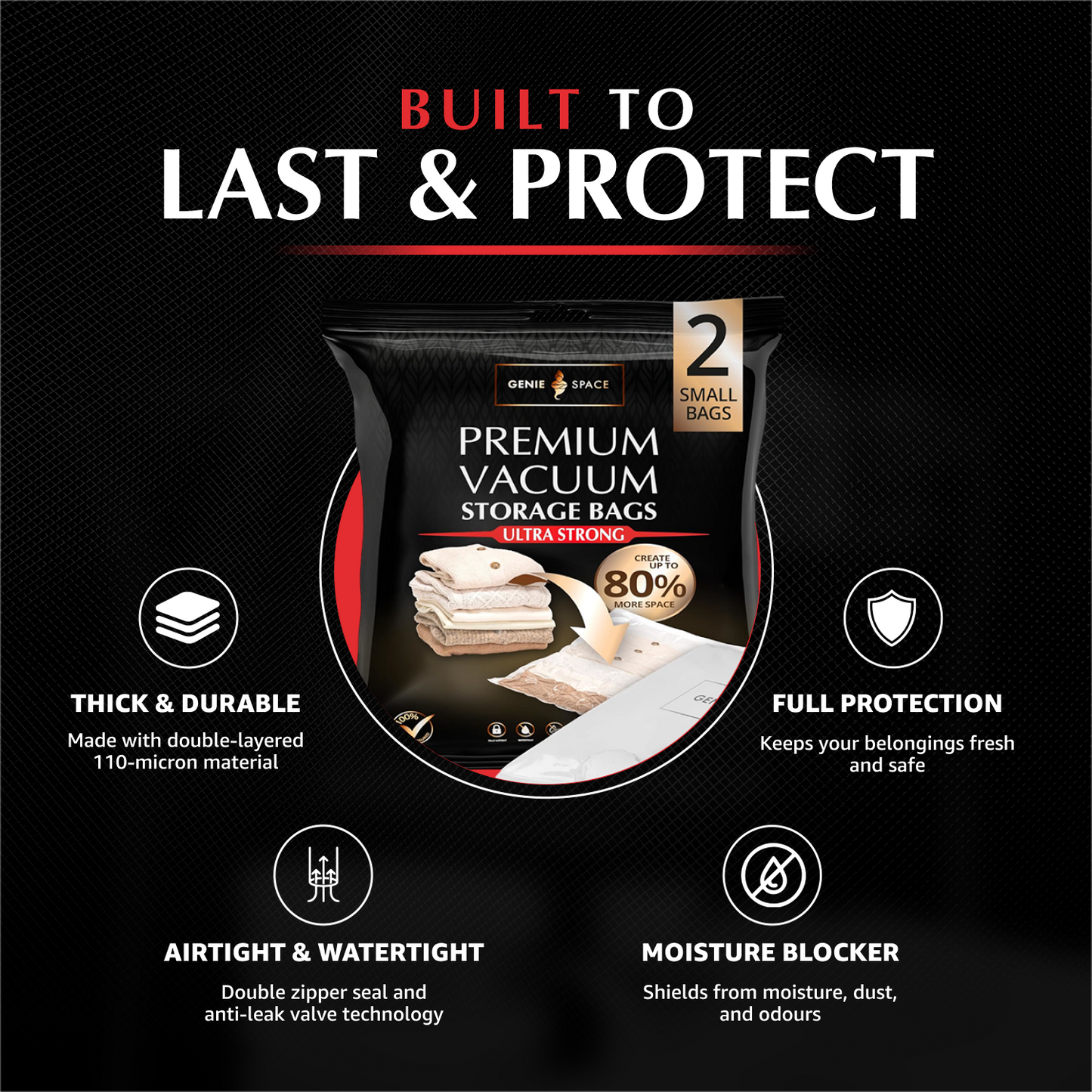 Premium Small Bags - 2 Pack